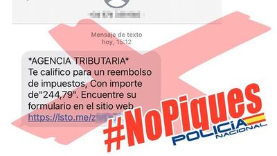 La Policía alerta de una estafa con SMS al inicio de la campaña de la Renta