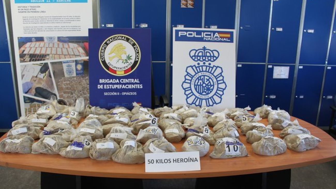 Droga incautada en la operación desarrollada en Las Rozas de Madrid