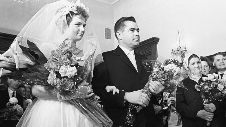 Boda de Valentina Tereshkova con Andrian Nikolaev / ARCHIVO