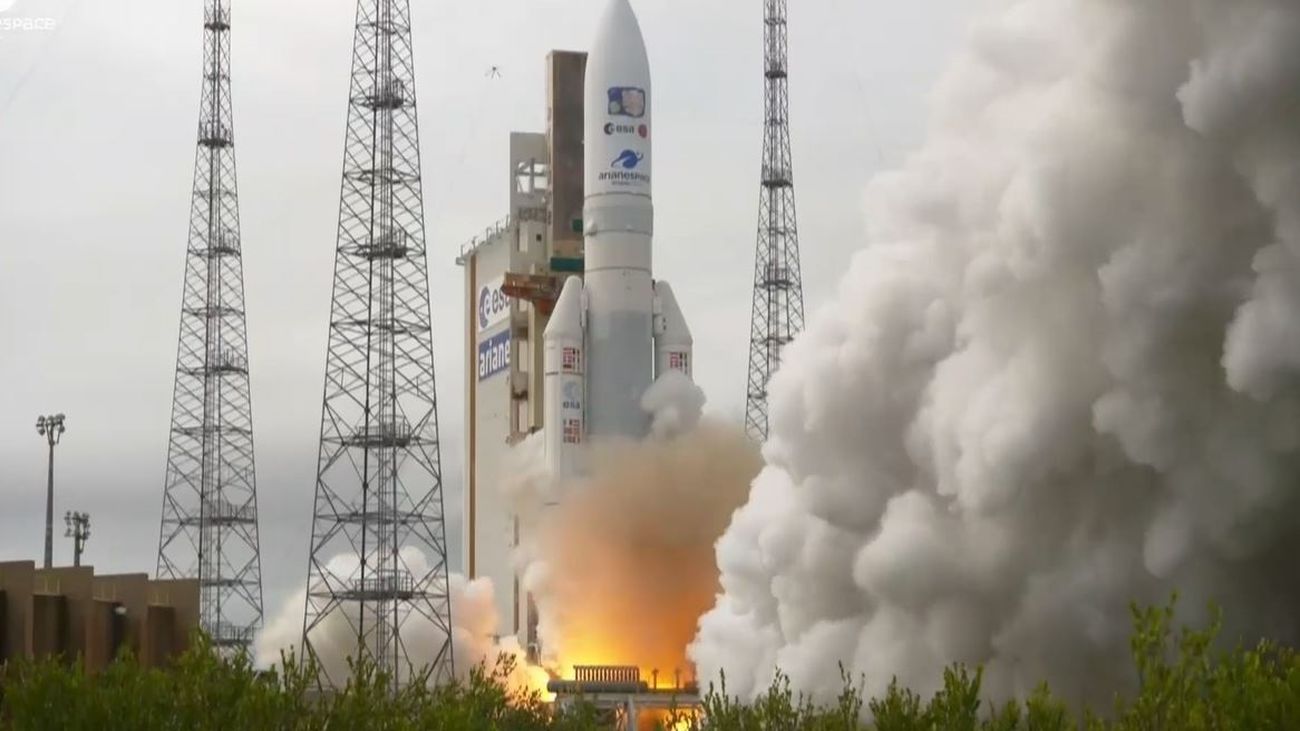 La sonda Juice ya viaja hacia Júpiter... desde Getafe