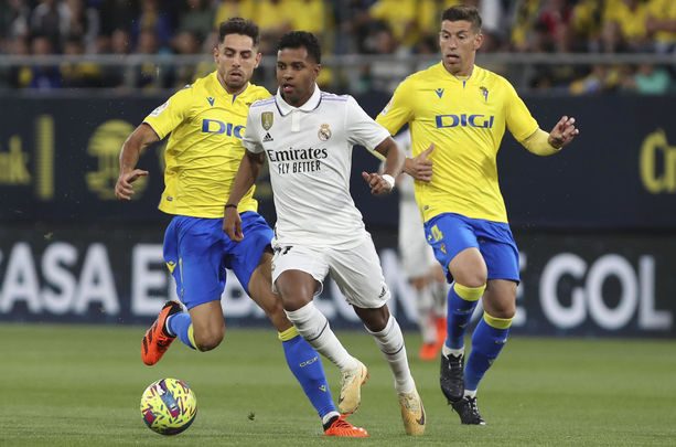 Rodrygo ante el Cádiz / EFE