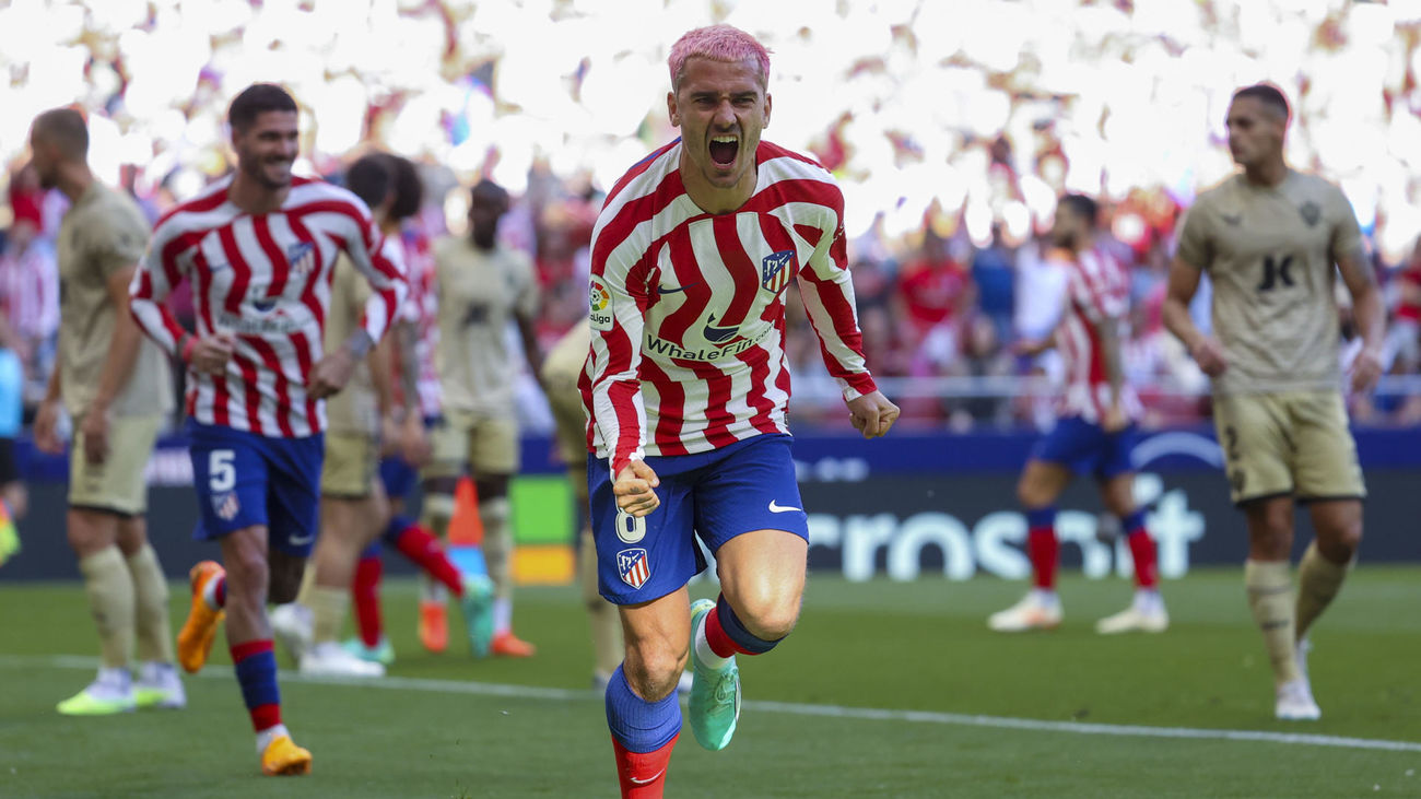 Griezmann marca el paso del Atlético de Madrid ante el Almería por 2-1