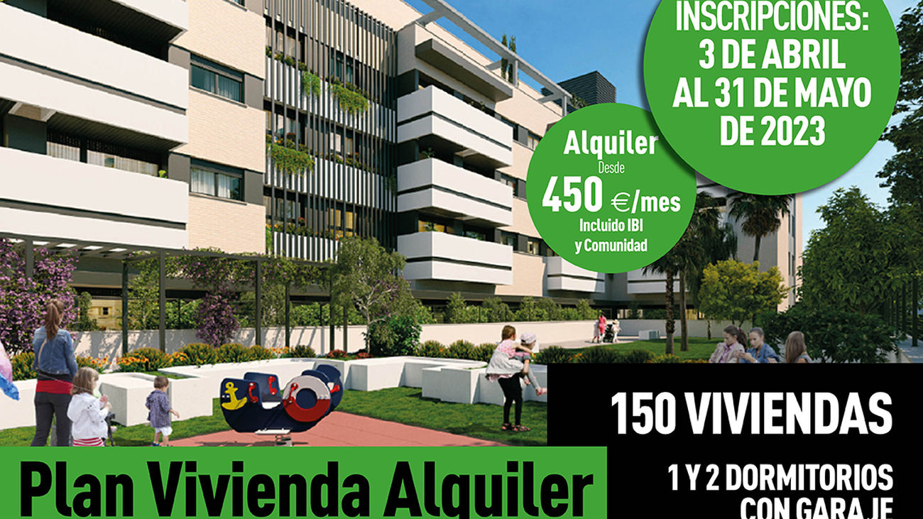 Hasta el 31 de mayo se puede solicitar una de las 150 viviendas del Plan Vivienda Alquiler de Torrejón
