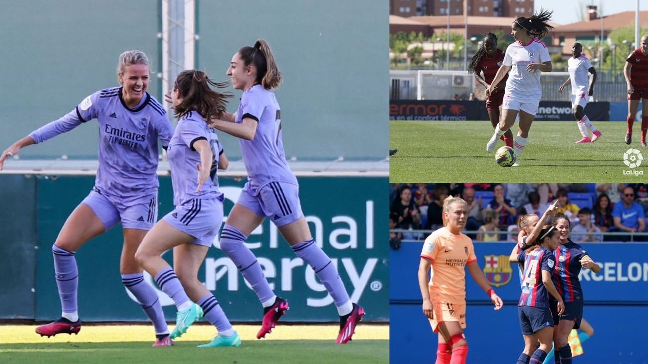 Real Madrid, Madrid CFF y Atlético de Madrid