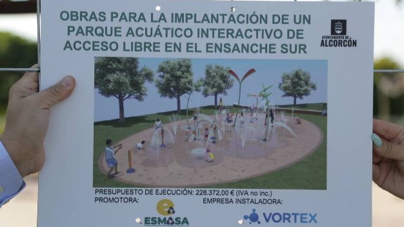 Alcorcón instala tres nuevos parques de agua para hacer frente al calor