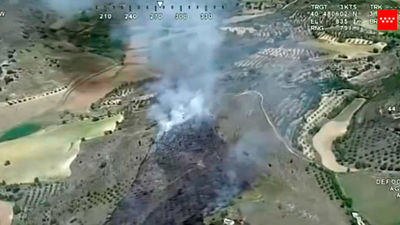 Un incendio en Santorcaz devasta siete hectáreas de monte bajo y pastos
