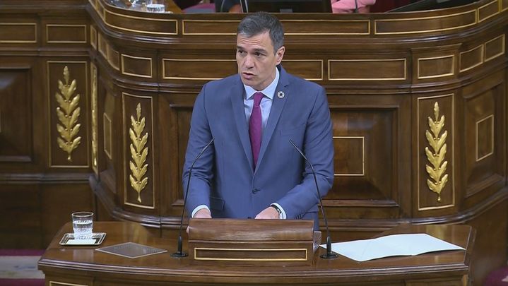 Pedro Sánchez comparece en el Congreso de los Diputados / TELEMADRID