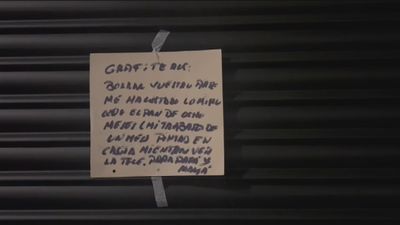 El mensaje de una hostelera a los grafiteros: "Limpiar las pintadas es un mes de mi sueldo"