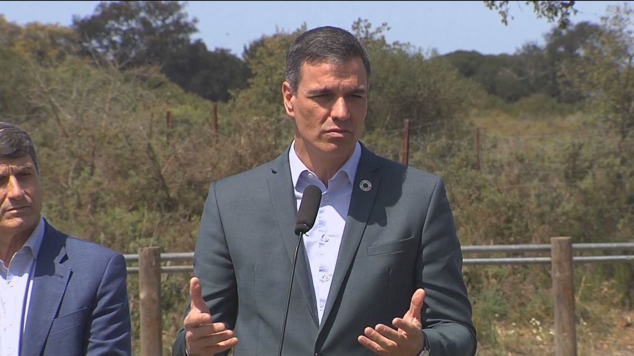 Sánchez llama a la Junta de Andalucía a "rectificar" para no llevar Doñana a un "punto de no retorno"