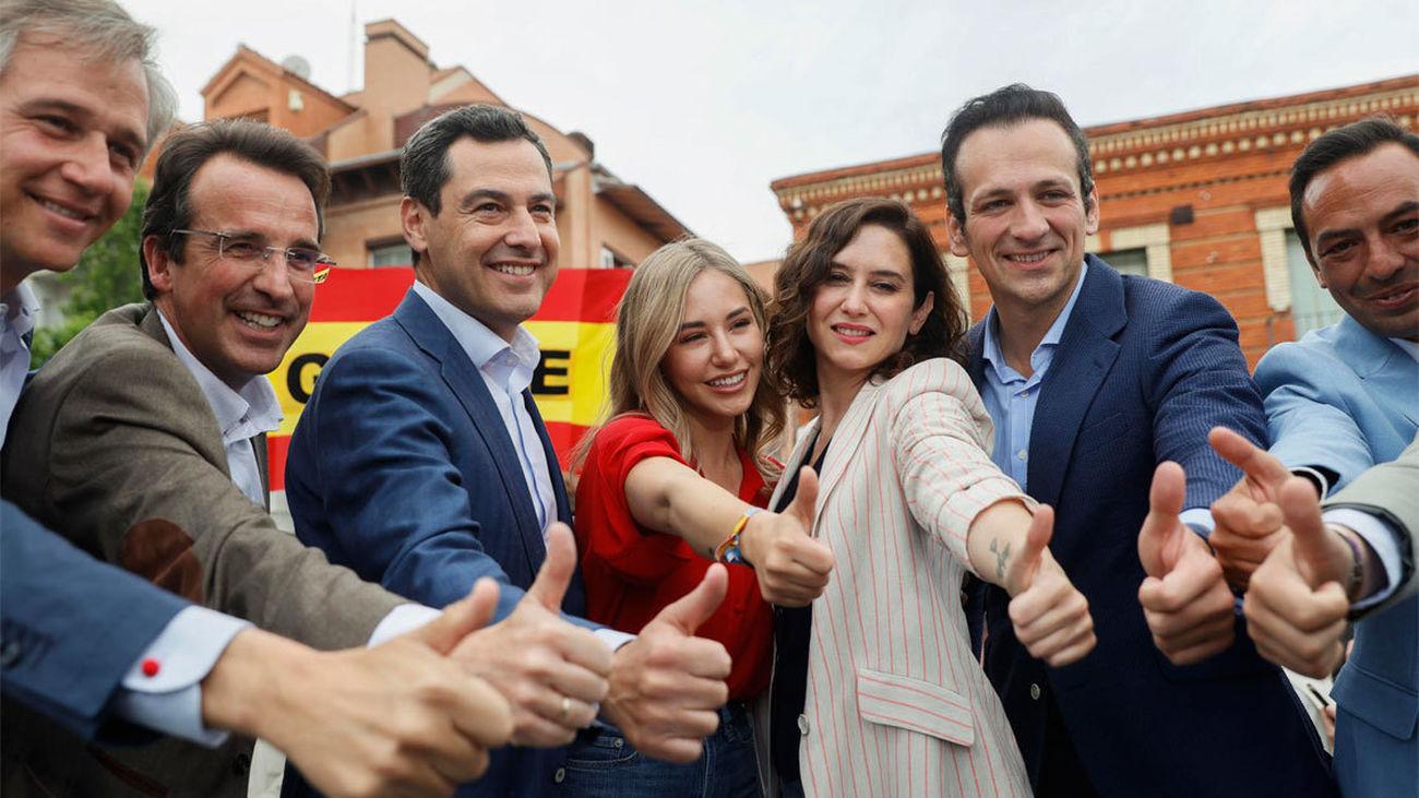 Ayuso y Moreno hacen frente común contra "la España  de Sánchez" de cara al 28M