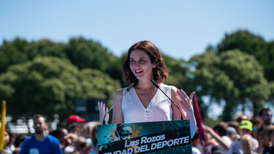 Ayuso  inaugura las olimpiadas escolares de la Comunidad de Madrid en Las Rozas