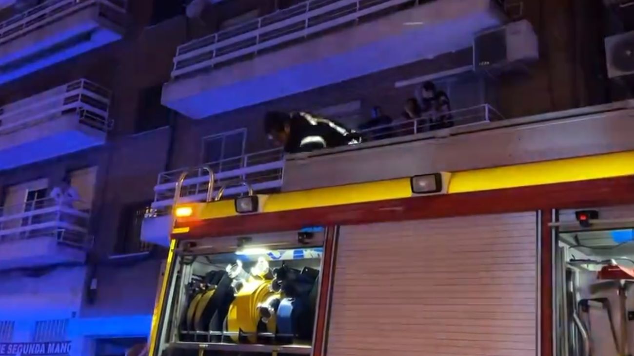 Incendio en Puente de Vallecas