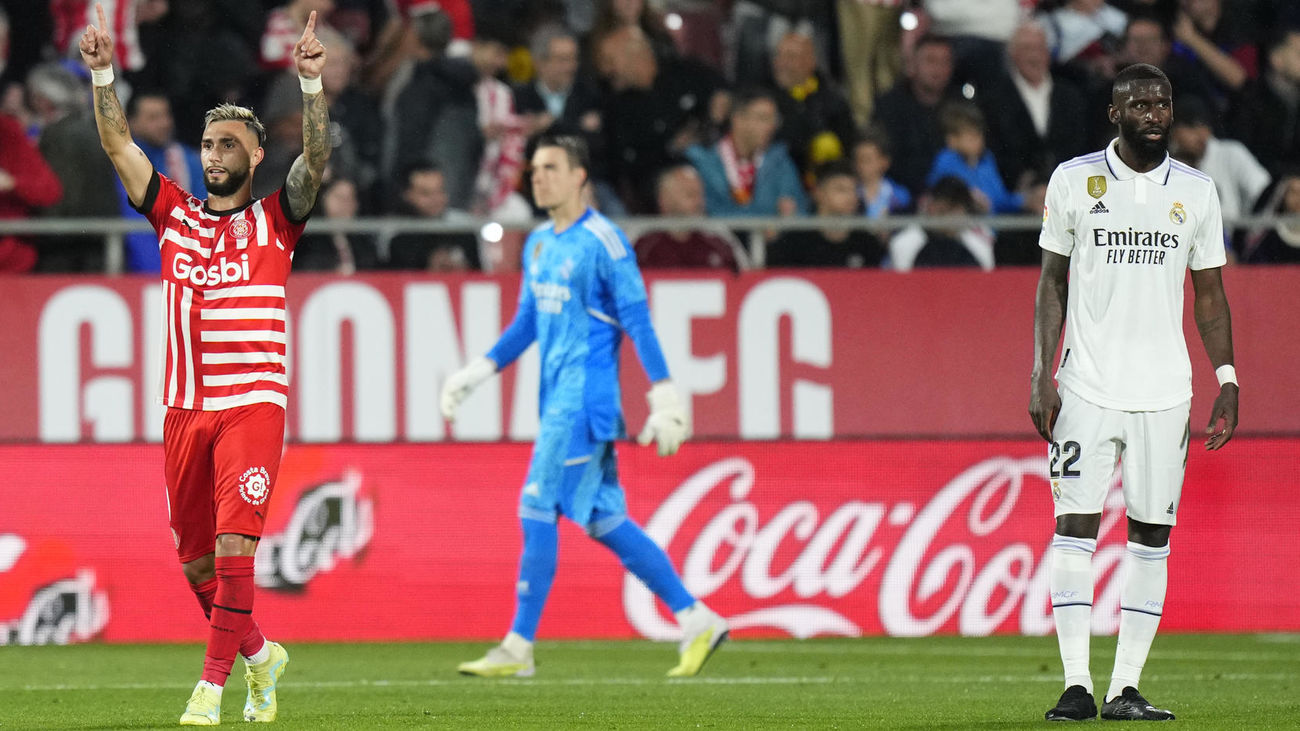 Cuatro goles de Castellanos hunden al Real Madrid ante el Girona por 4-2