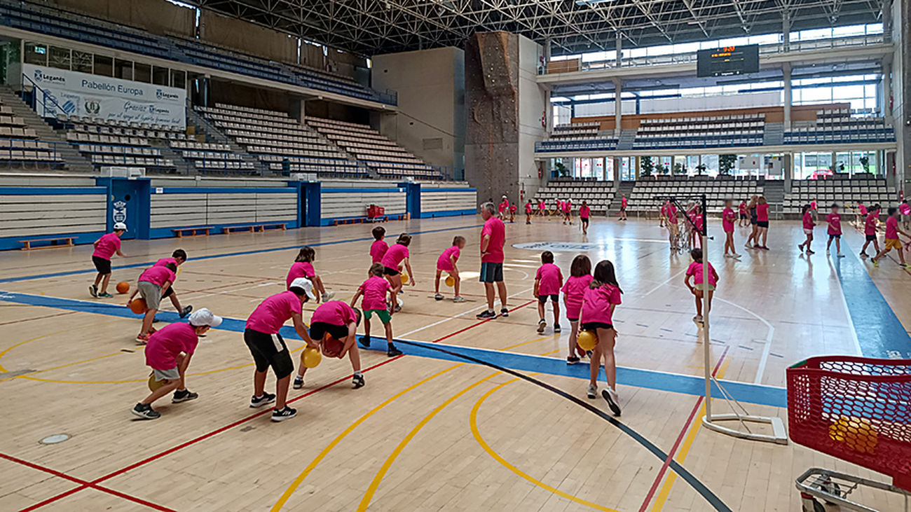 Actividades en una de las colonias deportivas del Ayuntamiento de Leganés