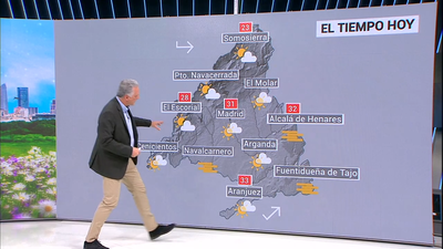 El tiempo en Madrid este jueves: las máximas alcanzarán los 34 grados