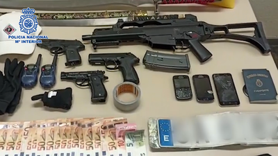 Tres detenidos por atracar con armas de fuego dos salones de juego y llevarse más de 16.200 euros