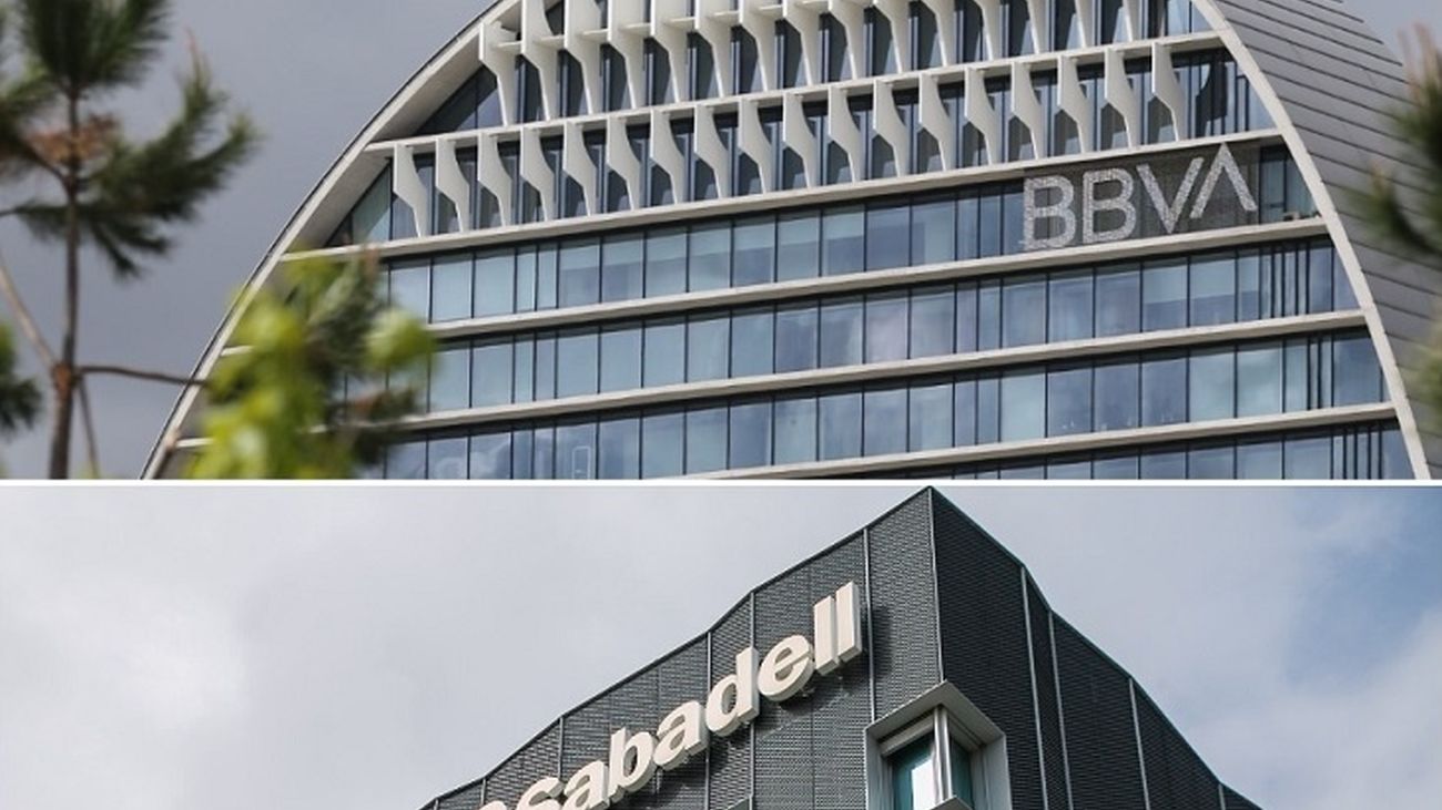 Sedes de BBVA y Banco Sabadell