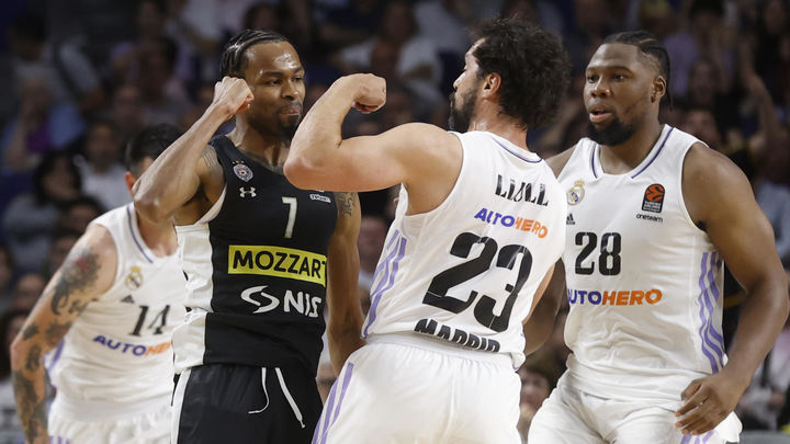 Sergio Llull ante el Partizan / EFE