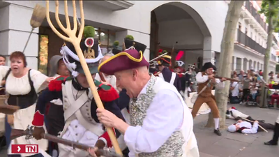 La plaza Mayor de Torrejón acoge una recreación histórica de la Guerra de la Independencia