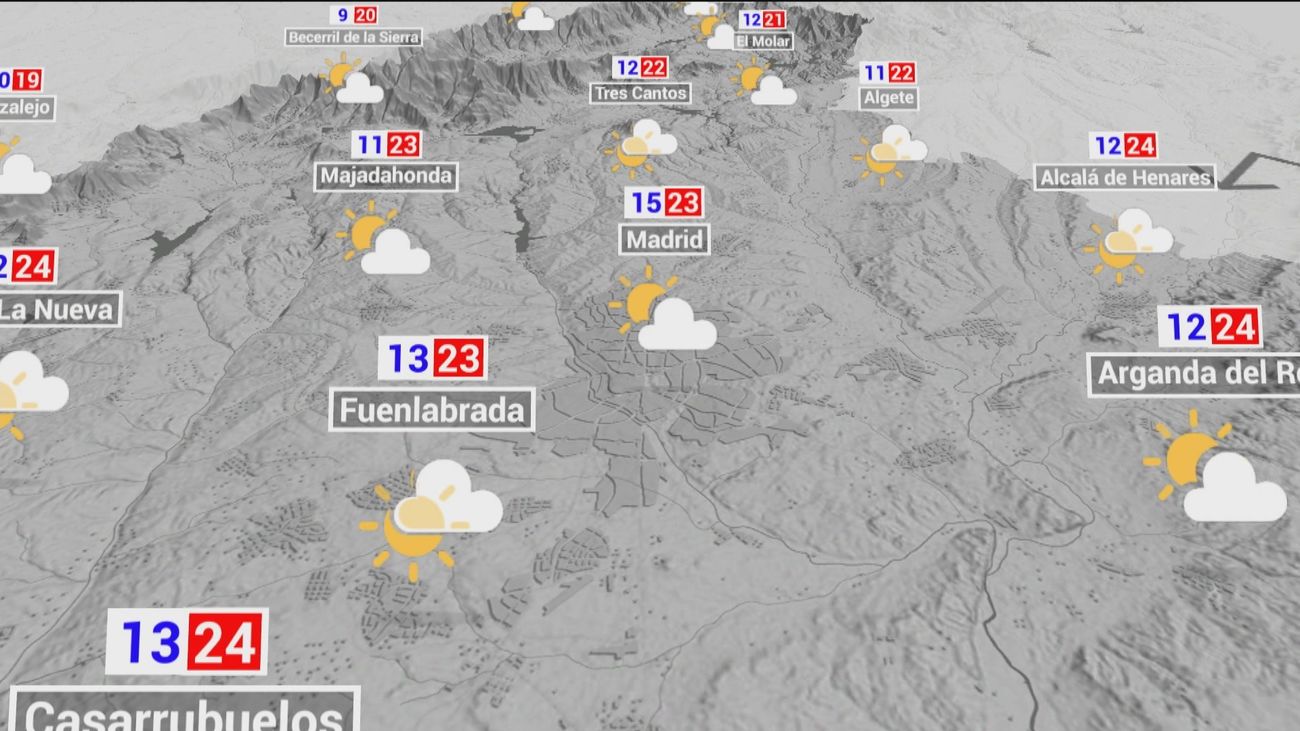 El tiempo en Madrid este domingo: Bajan las temperaturas