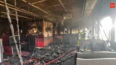 Extinguido un incendio en un restaurante abandonado en Alcalá de Henares