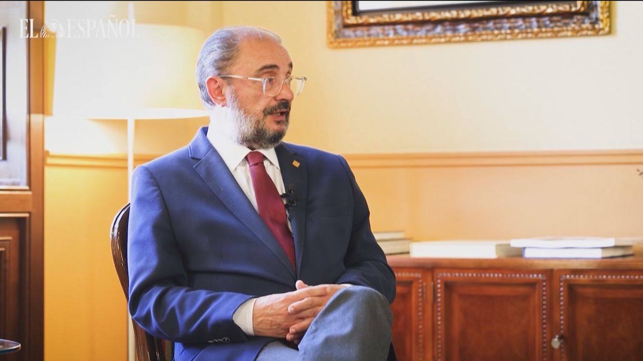 Lambán, sobre Sánchez: "La dificultad de gobernar ha llevado a pactos indeseables"