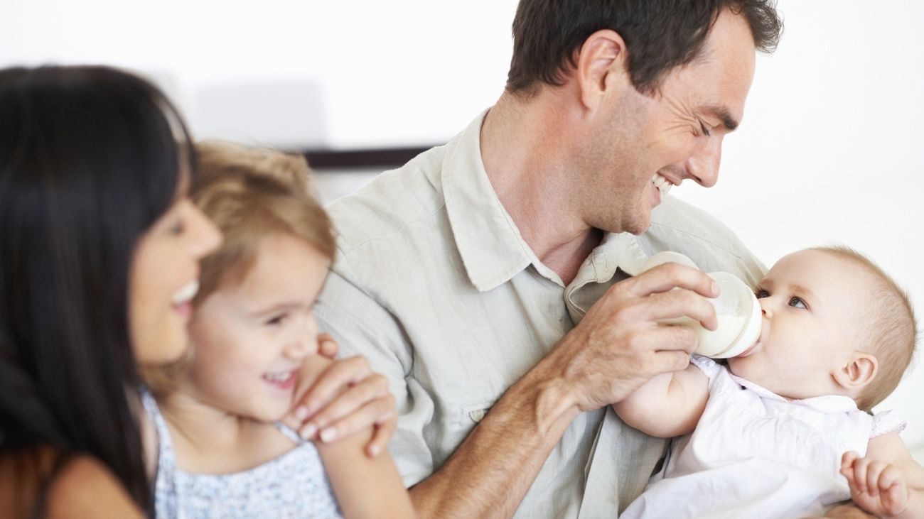 Padres con sus hijos