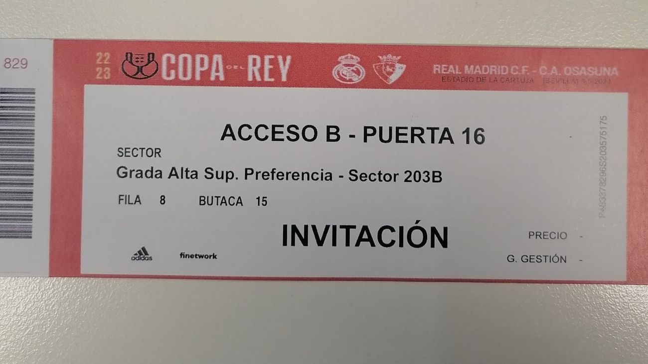 Detenido en Alcorcón por la venta de entradas falsas para la final de la Copa del rey
