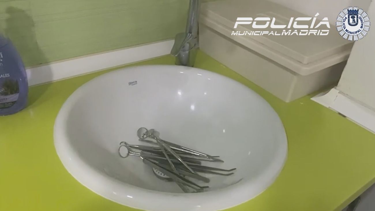 Desmantelada una clínica dental pirata en Usera