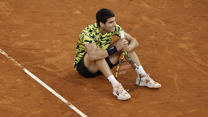 Alcaraz tras ganar el partido a Struff / EFE