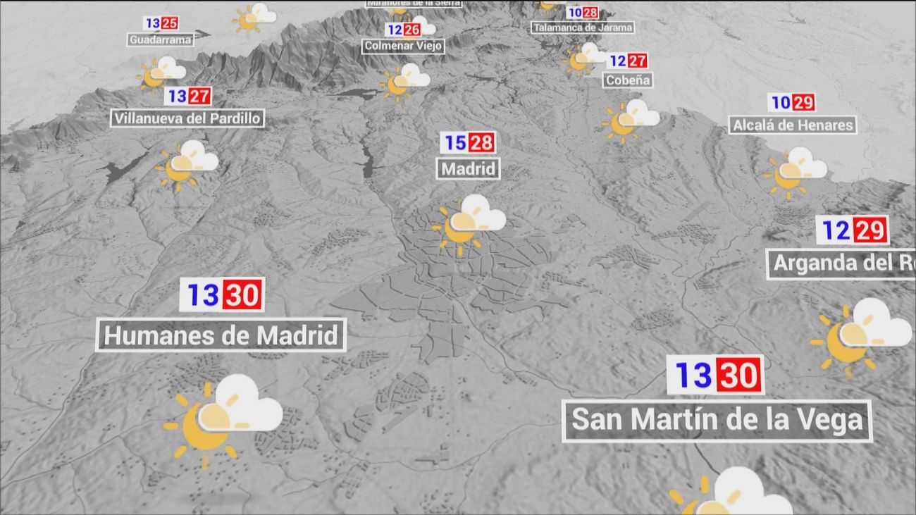 El tiempo en Madrid este lunes: Las máximas alcanzarán los 30 grados
