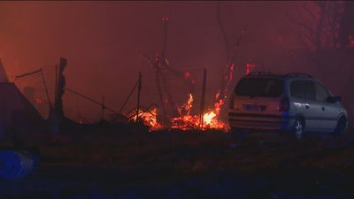 Arden varias infraviviendas en un incendio en Fuenlabrada