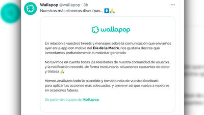 Wallapop se disculpa por su campaña de la llamada por el Día de la Madre