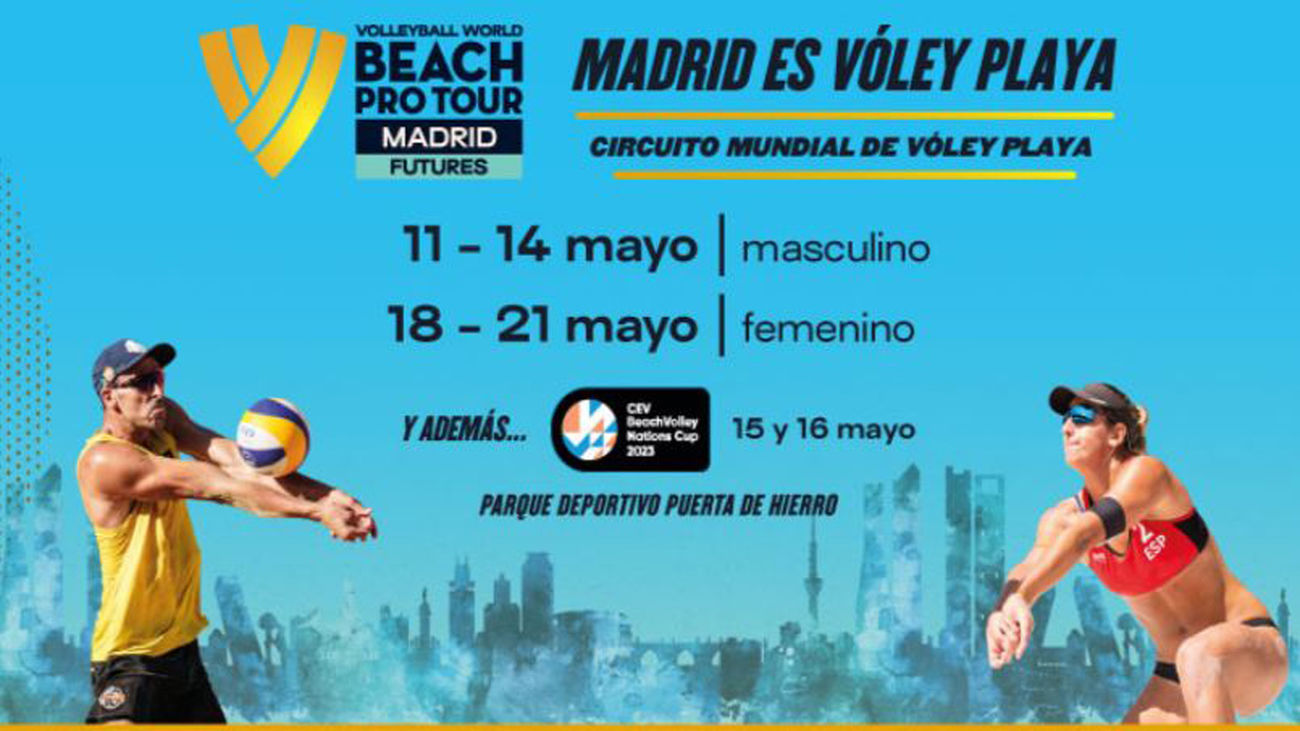 Madrid acoge tercer año consecutivo el circuito mundial de vóley playa
