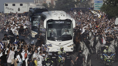 Recibimiento de Champions al Real Madrid