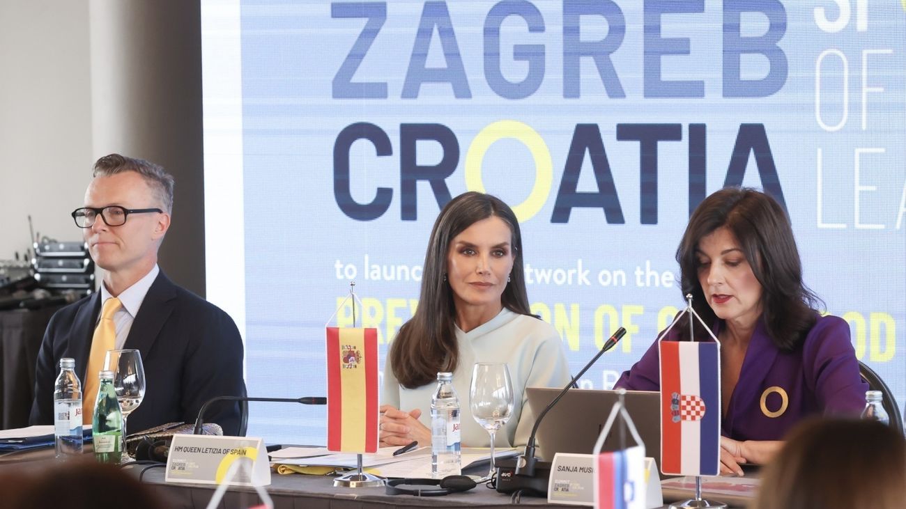 La reina Letizia destaca en un congreso en Zagreb la gravedad de la obesidad infantil