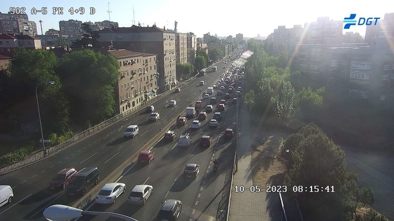 A-5 este miércoles por la mañana