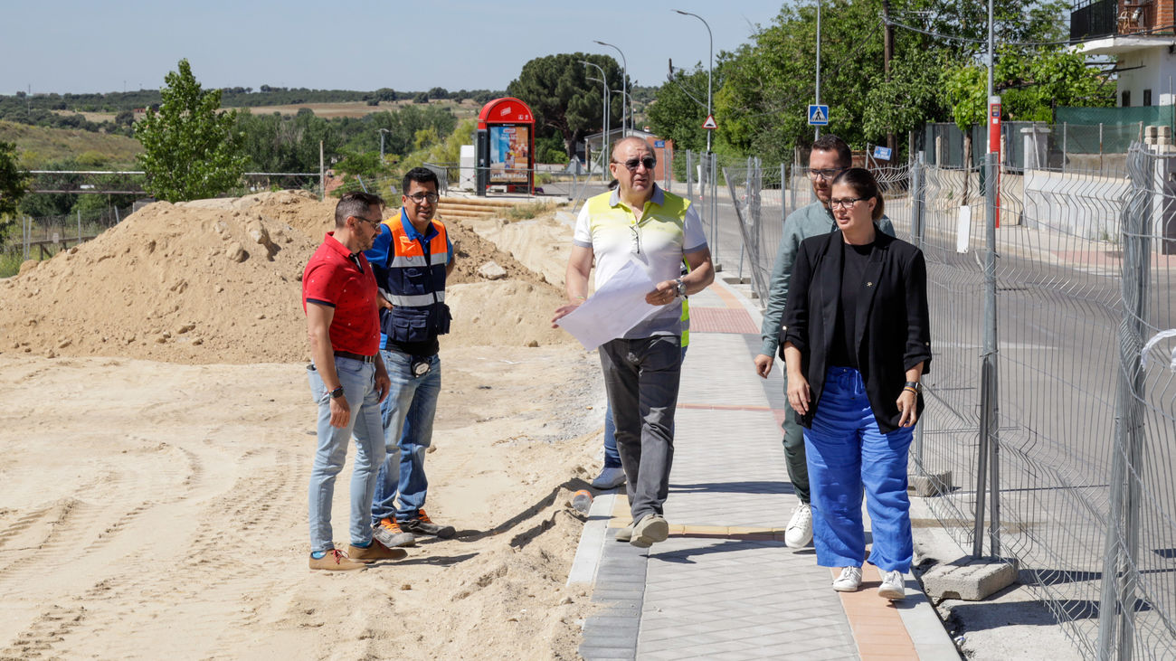 Obras del nuevo espacio de ocio y deporte en el Parque Guadarrama