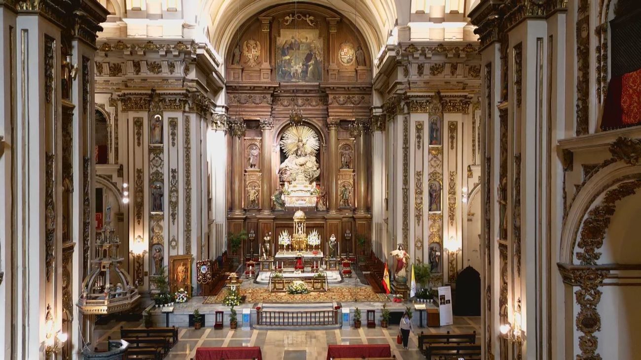 La Colegiata de San Isidro, a vista de dron