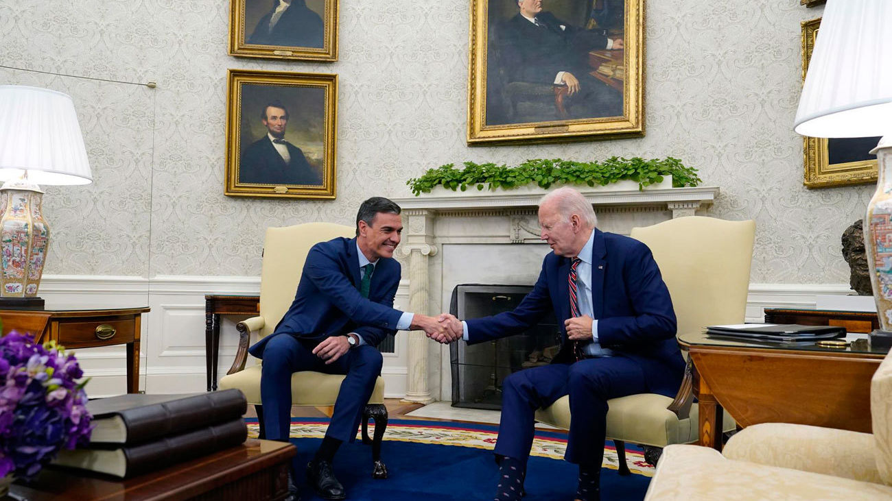 Biden agradece a Sánchez su apoyo con Ucrania y con los migrantes