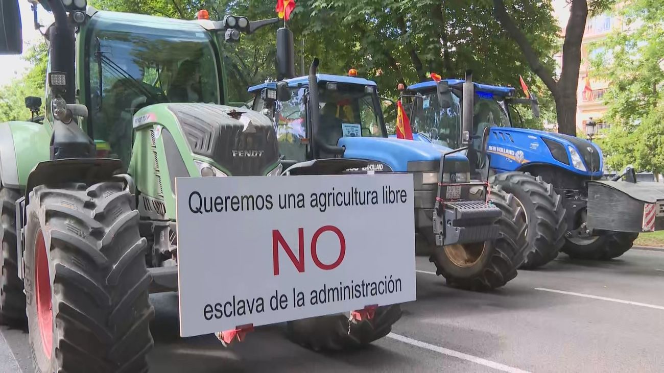 Marcha de agricultores en Madrid
