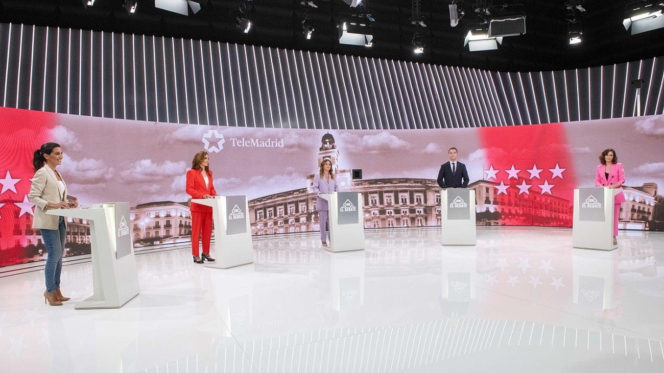 Así fue el debate en Telemadrid de los candidatos a la Comunidad de Madrid