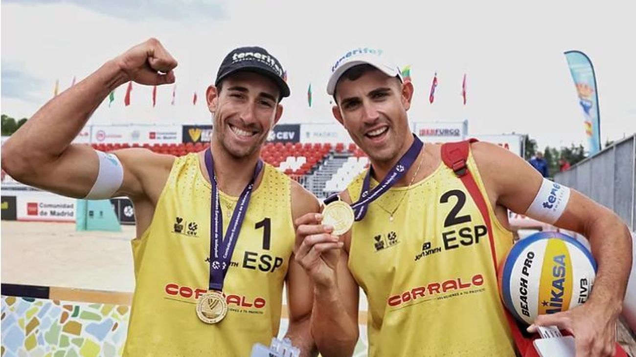 Javier y Alejandro Huerta, campeones de la VW Beach Pro Tour Futures de Madrid
