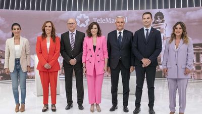 Satisfacción tras el debate entre los cinco candidatos a la presidencia de la Comunidad de Madrid