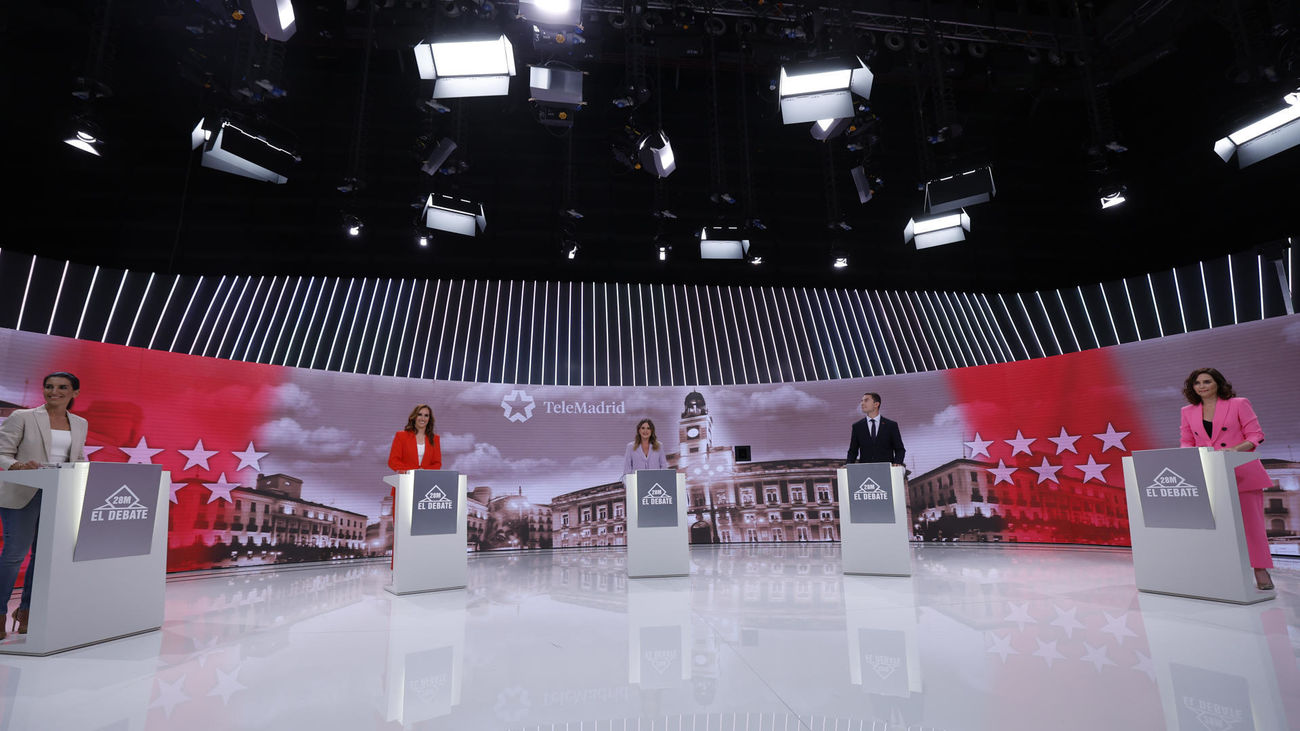 El minuto de oro de los cinco candidatos a la Comunidad de Madrid