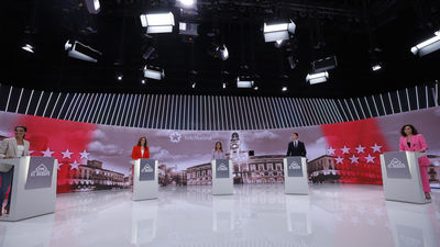 El minuto de oro de los cinco candidatos a la Comunidad de Madrid