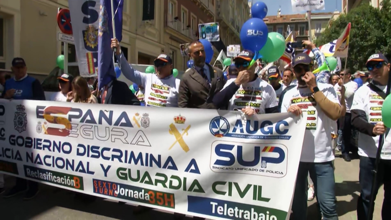 “Desayunar, comer y cenar con 28 euros”, sindicatos de Policía y Guardia Civil piden mejores condiciones
