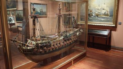 Esta es la exposición permanente que podemos disfrutar en el Museo Naval