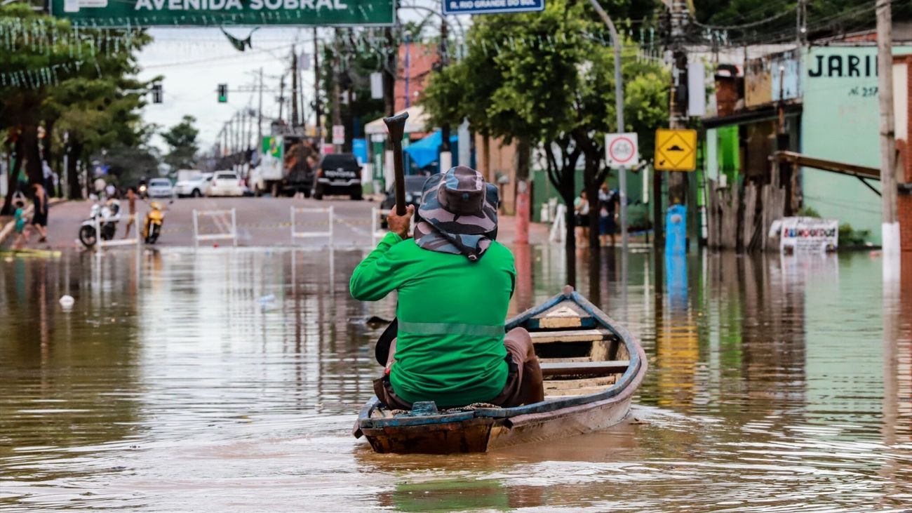 Imagen de inundaciones en Brasil