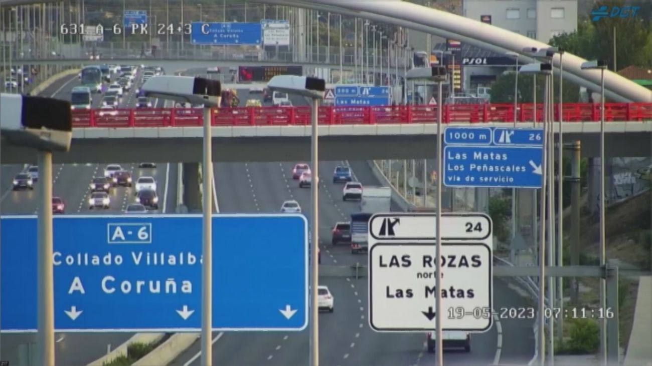 El tráfico de Madrid en la hora punta